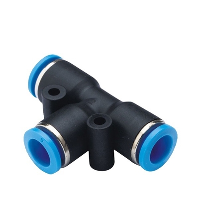Factory Different Union Tee BENCH Diameter Plastic Push In Fitting Good Quality Fitting Connector Fitting Pneumatic System 2 Years Warranty